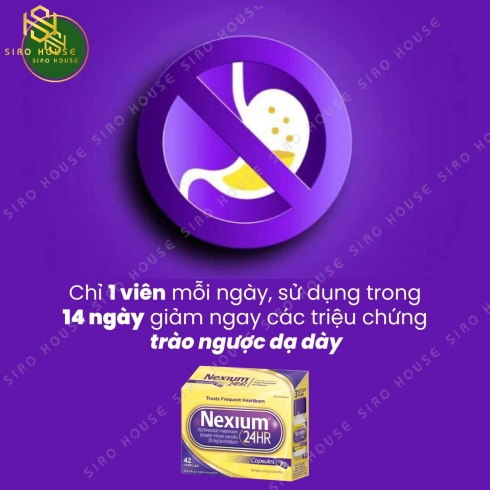 Viên uống hỗ trợ dạ dày NEXIUM 24hr 42 viên