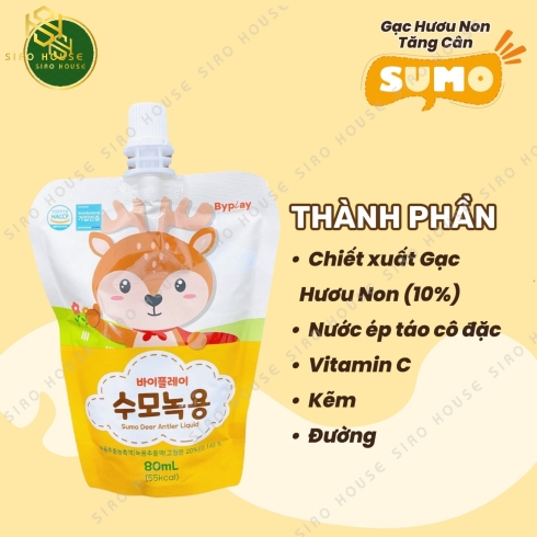 Nước gạc hươu non tăng cân SUMO 80mL