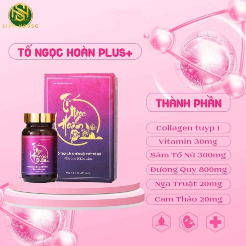 Viên uống tăng cường nội tiết tố TỐ NGỌC HOÀN Plus 60 viên