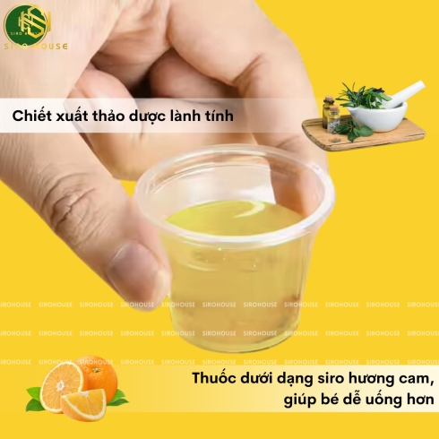 Siro trị ho, cảm cúm PABURON Kids 120ml 