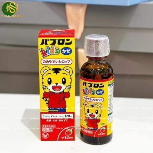 Siro trị ho, cảm cúm PABURON Kids 120ml 