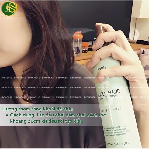 Gôm xịt giữ nếp tóc FOREST STORY Super Hard Water Spray 252ml