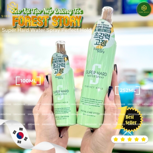 Gôm xịt giữ nếp tóc FOREST STORY Super Hard Water Spray 252ml