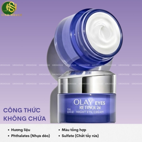 Kem dưỡng mắt ban đêm OLAY Eyes Retinol 24 Night Eye Cream 15mL