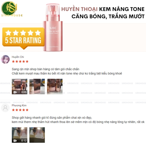 Kem dưỡng trắng, nâng tone AHC Aura Secret Toneup Cream 50g