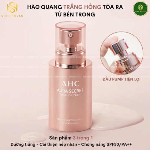 Kem dưỡng trắng, nâng tone AHC Aura Secret Toneup Cream 50g