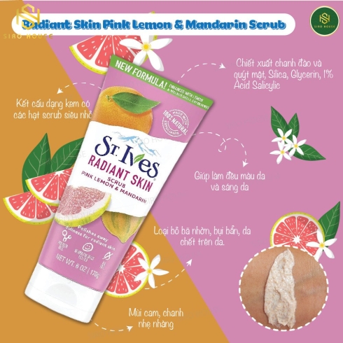 Sữa rửa mặt tẩy tế bào chết ST.IVES 170g