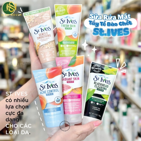 Sữa rửa mặt tẩy tế bào chết ST.IVES 170g