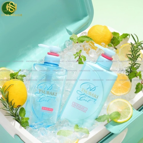 Bộ gội xả TSUBAKI Premium Cool 490ml