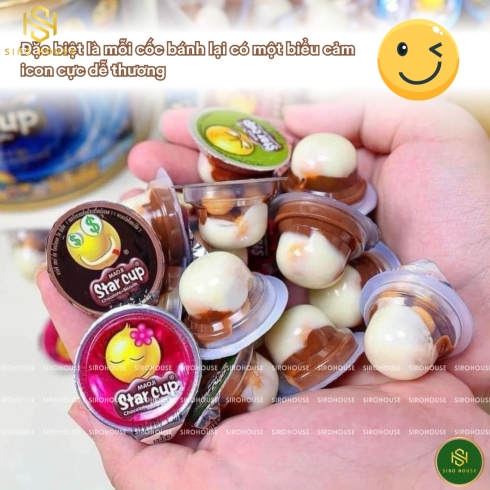 Bánh quy Chocolate + Biscuits MAOJI Star Cup 600g 