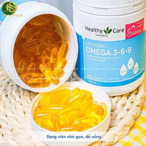 Viên uống omega 3-6-9 HEALTHY CARE Ultimate Omega 3-6-9 200v iên