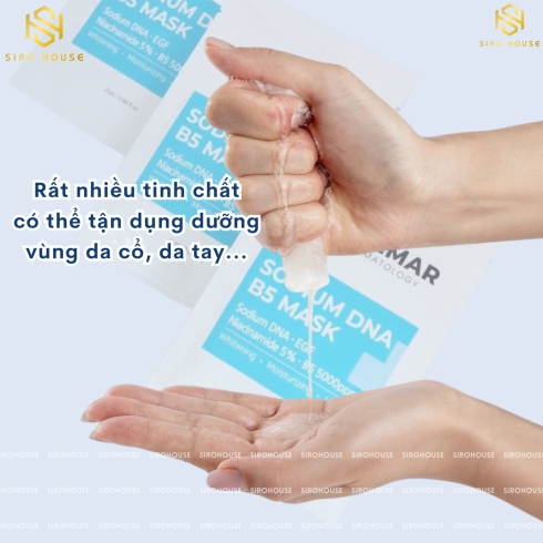 Mặt nạ cấp ẩm, dưỡng trắng, phục hồi da Sena Demar Sodium DNA B5 mask