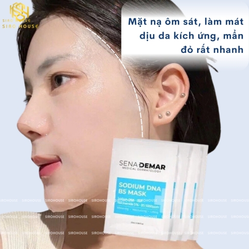 Mặt nạ cấp ẩm, dưỡng trắng, phục hồi da Sena Demar Sodium DNA B5 mask