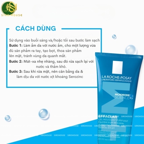 Gel rửa mặt LA ROCHE POSAY Effaclar 200mL