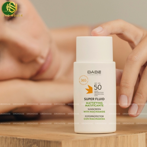 Kem chống nắng BABE Super Fluid Matifiant Sunscreen SPF50 50mL