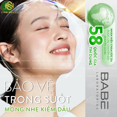 Kem chống nắng BABE Super Fluid Matifiant Sunscreen SPF50 50mL