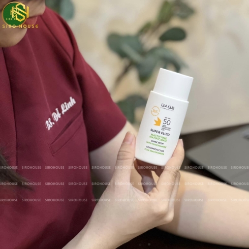 Kem chống nắng BABE Super Fluid Matifiant Sunscreen SPF50 50mL
