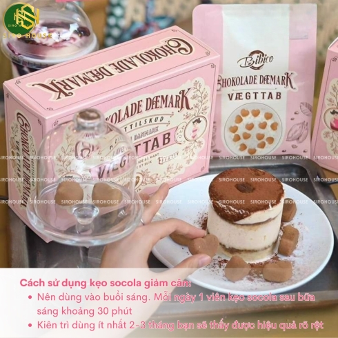  Kẹo socola giảm cân Đan Mạch Chokolade Danmark Vægttab 40 viên
