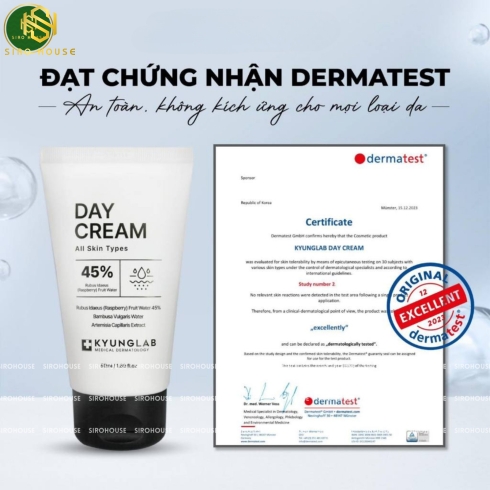 Kem dưỡng ban ngày nâng tone KYUNGLAB Day Cream 45% All Skin Types 50mL