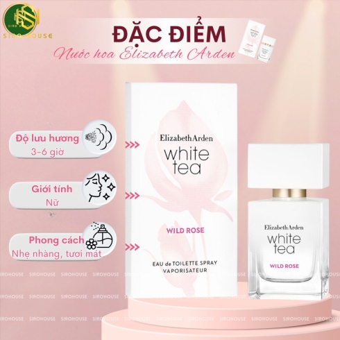 Nước hoa ELIZABETH ARDEN White Tea Wild Rose EDT 30mL