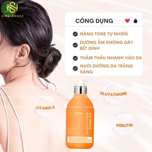 Dưỡng thể SENA DEMAR 10x White Body Lotion 300mL 
