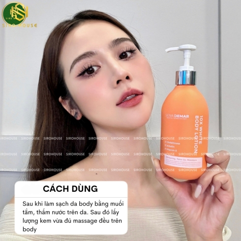 Dưỡng thể SENA DEMAR 10x White Body Lotion 300mL 