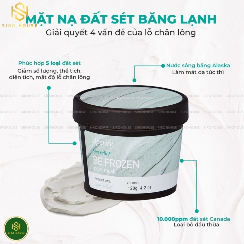Mặt nạ đất sét APERIRE Spa Relief Be Frozen 120g 