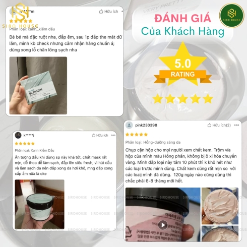 Mặt nạ đất sét APERIRE Spa Relief Be Frozen 120g 