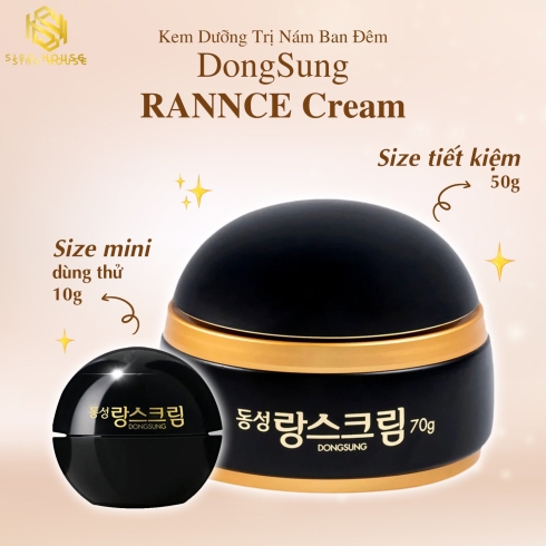 Kem dưỡng trị nám DONGSUNG Rannce Okra Cream (đen) & Rannce Cream (Trắng)