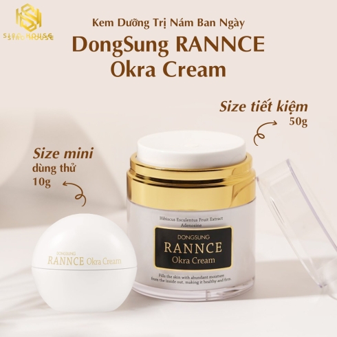 Kem dưỡng trị nám DONGSUNG Rannce Okra Cream (đen) & Rannce Cream (Trắng)