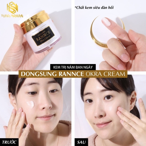 Kem dưỡng trị nám DONGSUNG Rannce Okra Cream (đen) & Rannce Cream (Trắng)