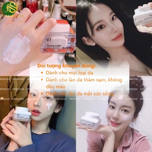 Kem dưỡng Dr.Jart+ V7 Toning Bright Cream dưỡng trắng 50ml & 15ml