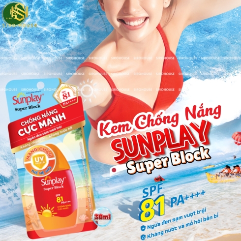 Kem chống nắng SUNPLAY Super Block SPF 81 PA+++ 30g 