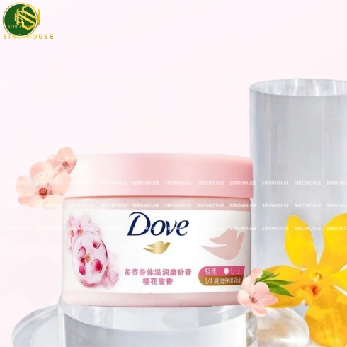 Tẩy tế bào chết toàn thân DOVE Body Scrub Sakura Fragrance 298g