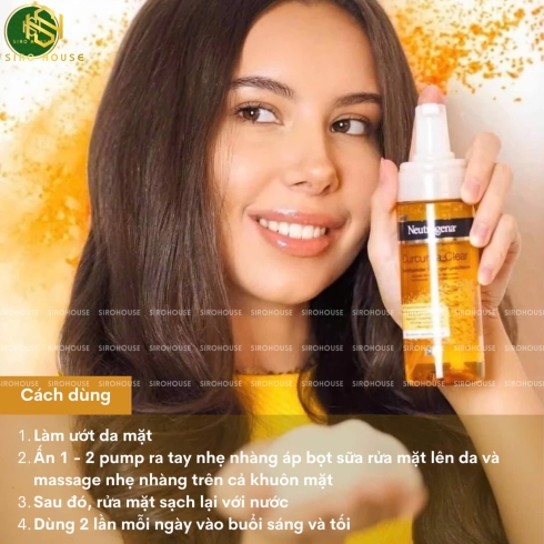 Sữa rửa mặt nghệ NEUTROGENA Curcuma Clear 150mL
