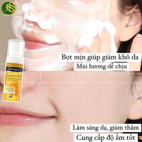 Sữa rửa mặt nghệ NEUTROGENA Curcuma Clear 150mL