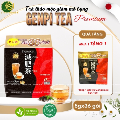  Trà giảm mỡ HAYARI Genpi Tea Premium 36 túi lọc + Tặng 1 gói nhỏ 7 túi lọc
