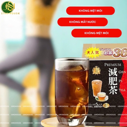 Trà giảm mỡ HAYARI Genpi Tea Premium 36 túi lọc + Tặng 1 gói nhỏ 7 túi lọc