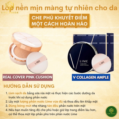 Phấn Nước LIME Cushion SPF 50+/PA+++ 20g