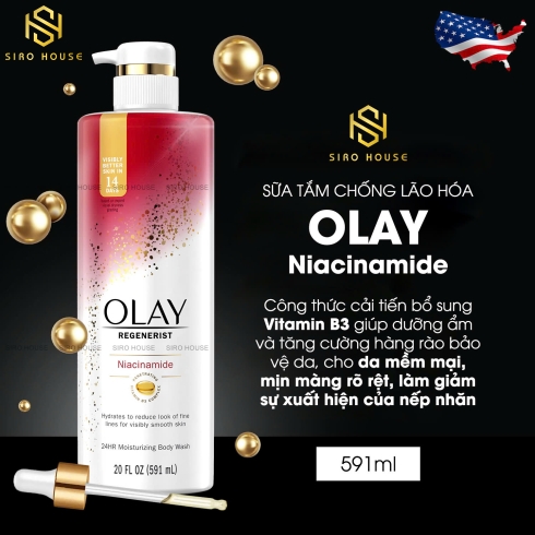 Sữa tắm dưỡng ẩm OLAY Mỹ 591ml