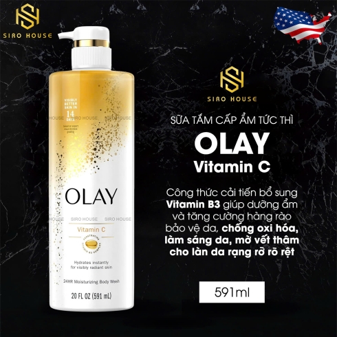 Sữa tắm dưỡng ẩm OLAY Mỹ 591ml