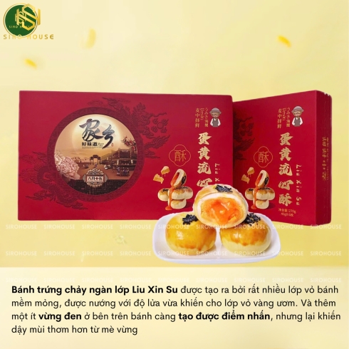  Bánh trứng muối chảy LIU XIN SU 270g
