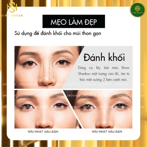 Bột tán mày BROWIT BY NONGCHAT Series 1 Easy Drawing Brow Shadow 4g  - Medium Brown & Dark Brown