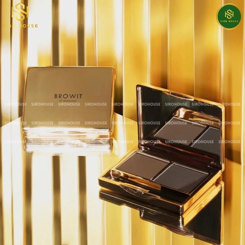 Bột tán mày BROWIT BY NONGCHAT Series 1 Easy Drawing Brow Shadow 4g  - Medium Brown & Dark Brown