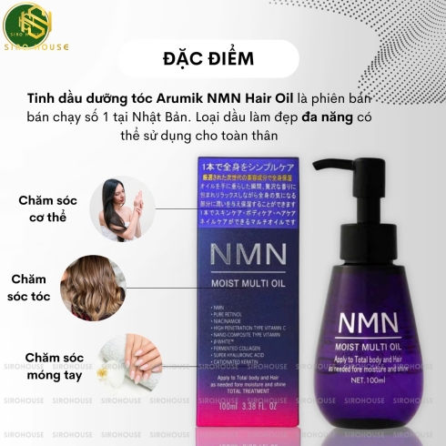 Dầu dưỡng ẩm đa năng chăm sóc toàn thân NMN Moist Multi Oil 100ML