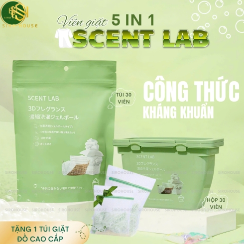 Viên giặt xả SCENT LAB 30 viên 