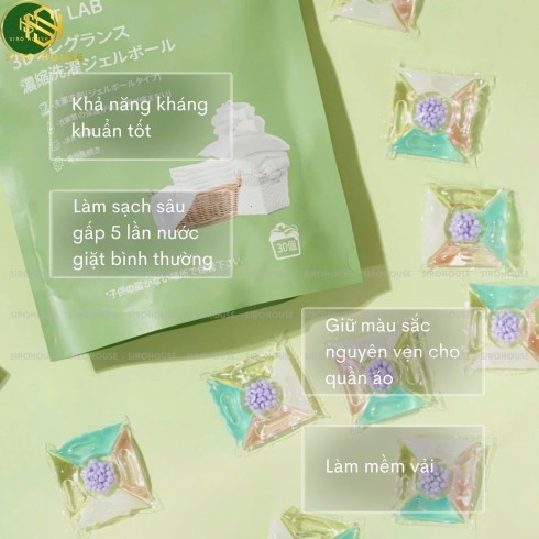 Viên giặt xả SCENT LAB 30 viên 