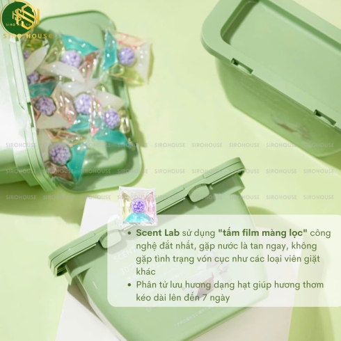Viên giặt xả SCENT LAB 30 viên 
