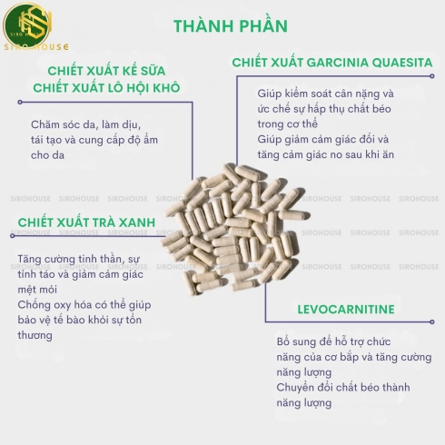 Viên uống thải độc mỡ nội tạng VITATREE Organ Fat Detox 60 viên