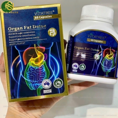 Viên uống thải độc mỡ nội tạng VITATREE Organ Fat Detox 60 viên